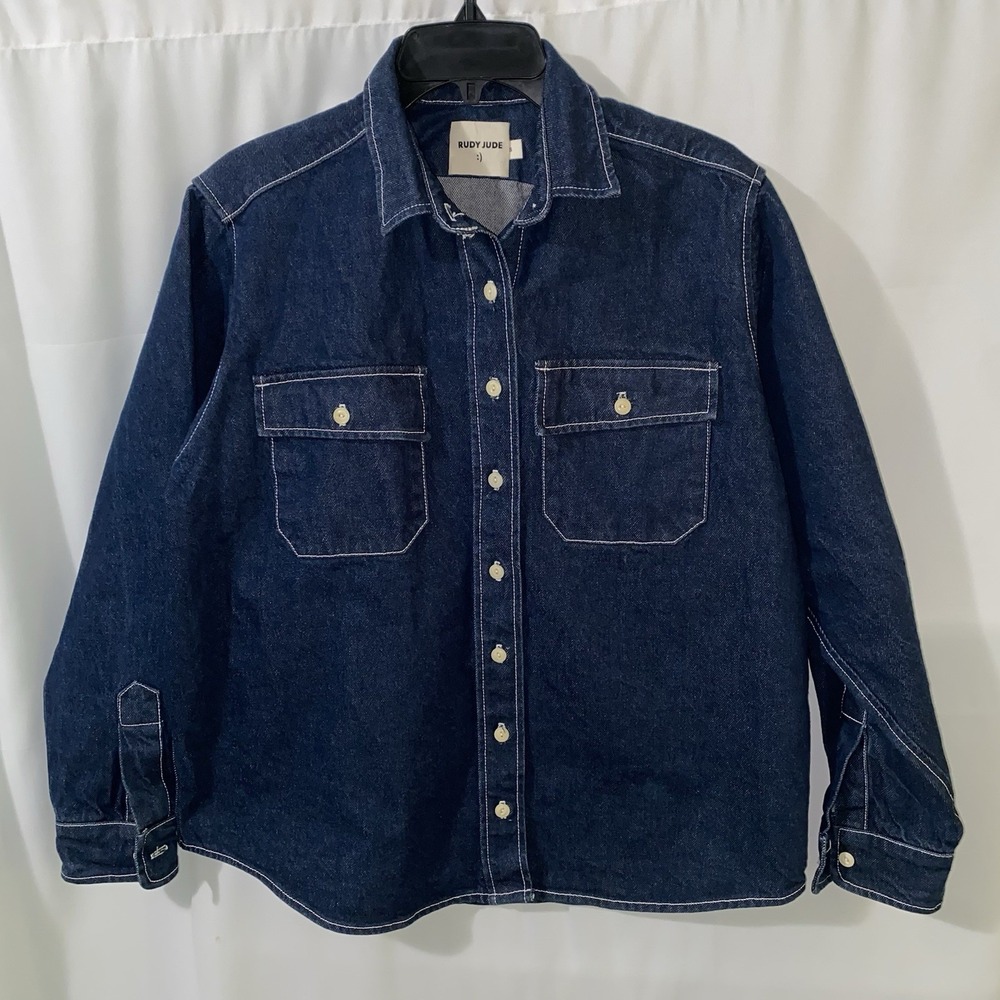 Rudy Jude Dark Blue Button Down Shirt